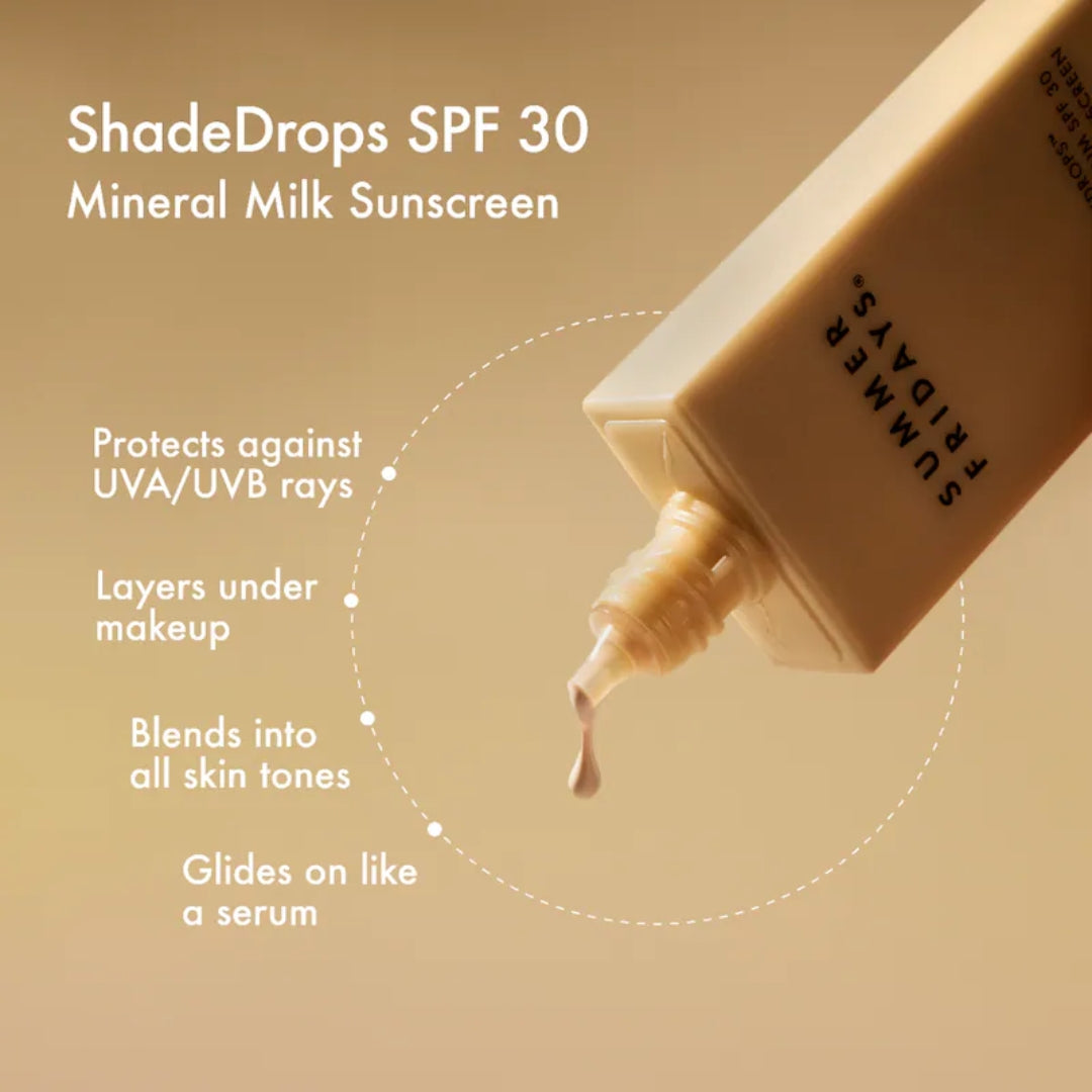 ShadeDrops Broad Spectrum SPF 30 Mineral Milk Sunscreen