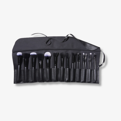 19 Piece Makeup Brush Set & Roll