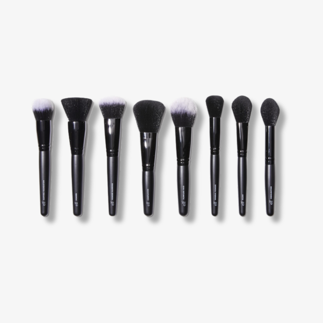 19 Piece Makeup Brush Set & Roll