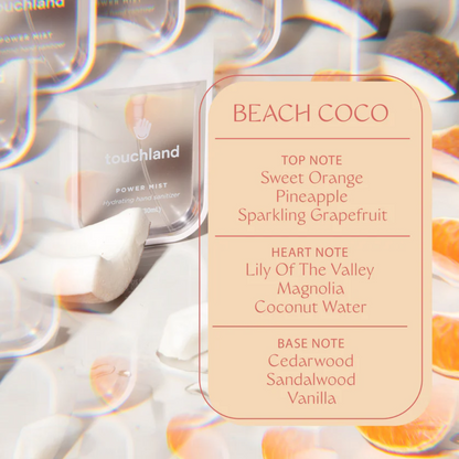 Power Mist Beach Coco Hydrating Hand Sanitizer